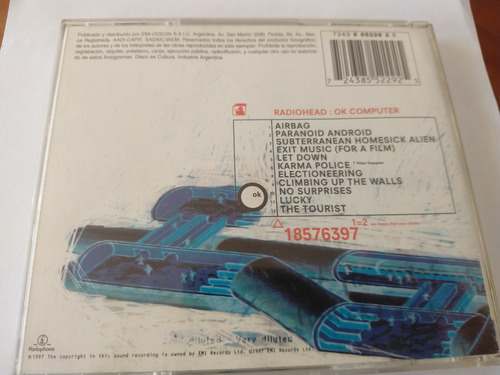 Radiohead Ok Computer Cd Estándar (Usado)