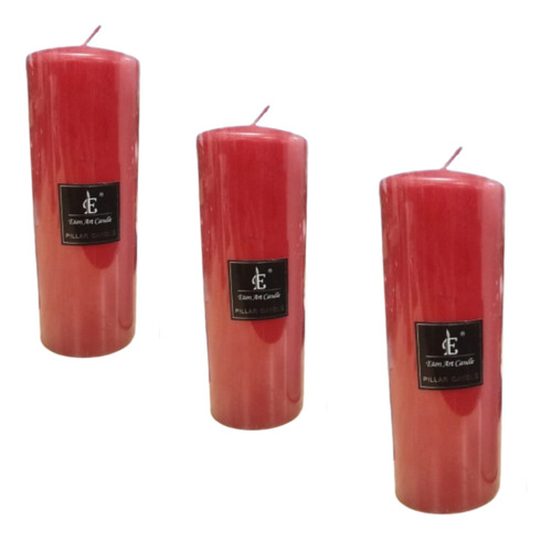 Cirio O Velones Velas Lisas Pack De 3 Unidades 7 X 20