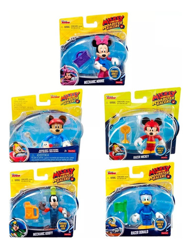 5pack Set De Colección Mickey And The Roadster Racers Disney