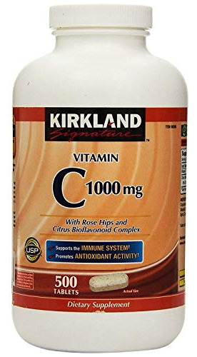 Kirkland Signature Vitamina C W/rose Hips 500 6le6b
