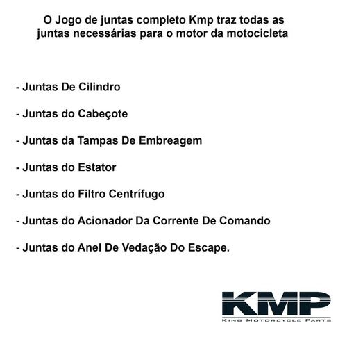 Jg Juntas Completo Kmp Fazer 250 Moto Barato