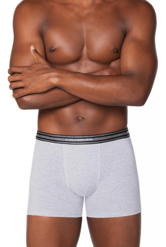 Kit Cueca Boxer 100% Original Lupo Algodão E Elastano 2 Pçs