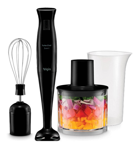 Imagem 2 de 2 de Mixer Elgin Turbo Chef preto 127V 200W