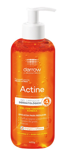 Gel Limpiador Dermatológico Darrow Actine Vitamina C 400ml