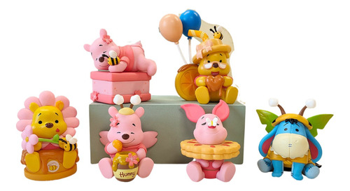 Set 6 Figuras Winnie Pooh Coleccionables Mini Igor Piglet