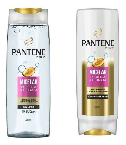 Shampoo Y Acondicionador Pantene Micelar 400 Ml