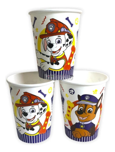 Vasos Disney Paw Patrol X 8 Licencia Oficial Infantil