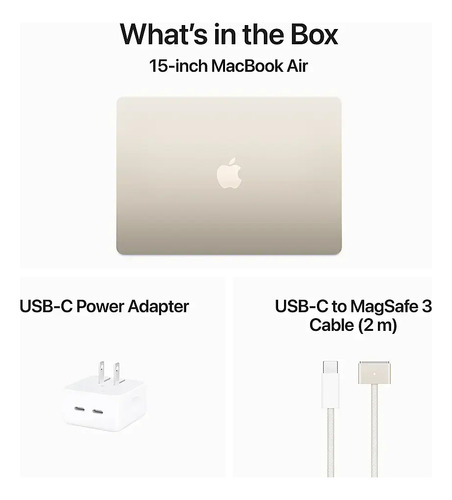 Apple MacBook Air 15 - A3114- Chip M3 Con Cpu De 8 núcleos 8gb Memoria Unificada 256 gb Gris Espacial - Excelente (Reacondicionado)