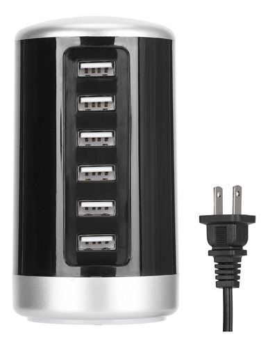 Us Plug 100-240v 6 Puertos Usb Torre Estación De Carga 30