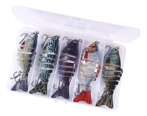 5 Piezas Señora De Pesca Swimbait Realista Con Cebos De