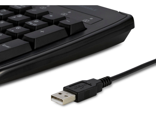 Imagen 5 de 6 de Teclado For Life Lavable Alámbrico Negro Kensington
