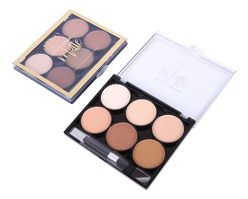 Imagem 6 de 7 de Kit De Maquiagem Vivai Blush Color Me + Contorno Matte Cor 1