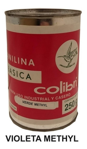 Anilina Basica Colibri X 250 Grs Violeta Methyl