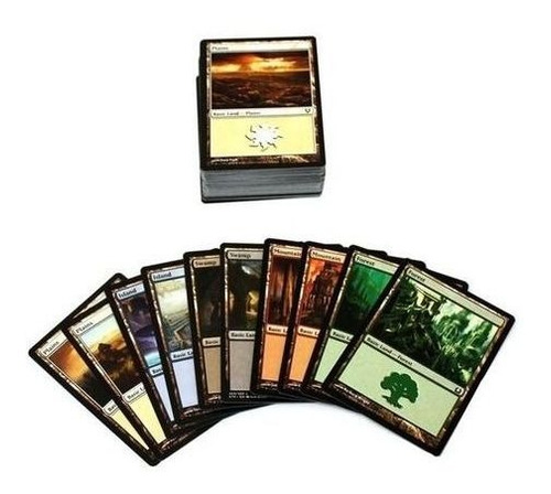 250 Cartas Magic + 100 Terrenos Básicos Diversas Coleçoes