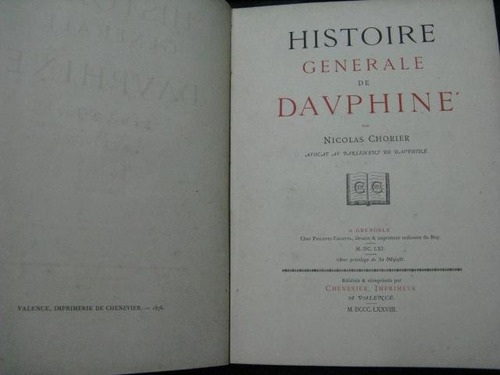 Mercurio Peruano: Libro Historia Dauphine  1878 L122 H7itr