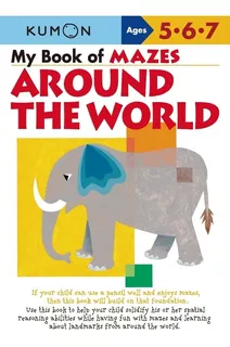 Libro Kumon: My Book Of Mazes: Around The World