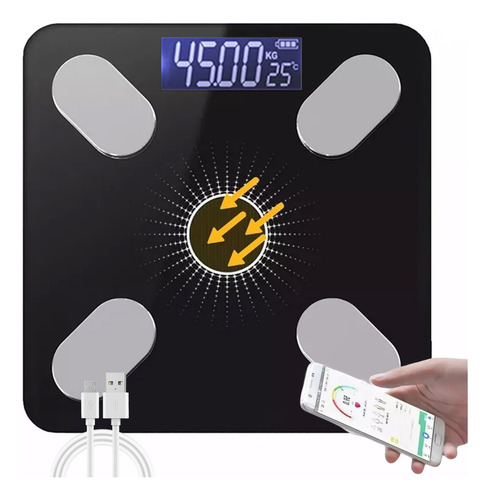 Báscula De Baño Digital Corporal Bluetooth Inteligente App