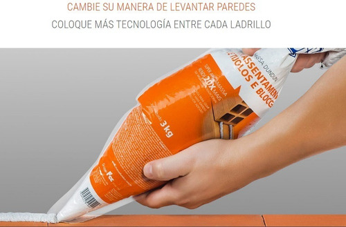Dun Dun Masa Adhesiva Lista Para Usar Pega Ladrillos X 3kg