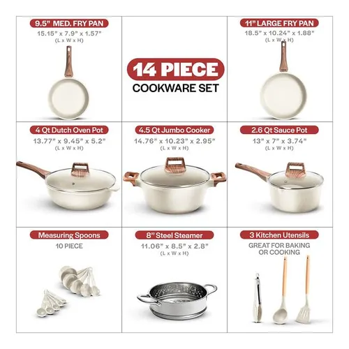 Juego De Utensilios De Cocina Bakken-swiss 14 Piezas