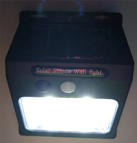 Lampara Foco Luz Led 20 Panel Solar Sensor Con Movimiento