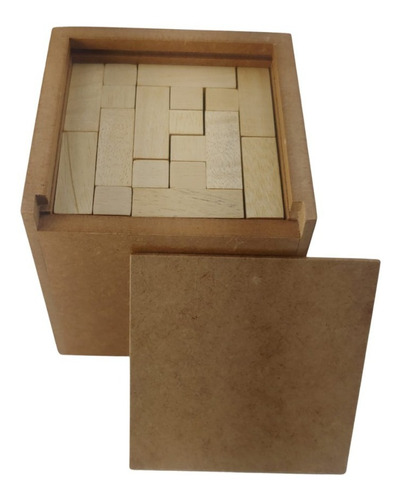 Complex Cube Desafio De Madeira Quebra Cabeça Na Caixa