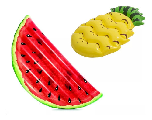 Colchoneta Inflable Frutas Fashion Pileta Bestway Color Anana