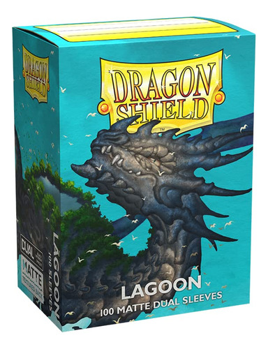 Fundas Para Cartas Dragon Shield Mate Dual Lagoon, 100 Quila