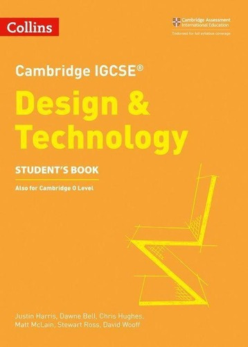 Cambridge Igcse Design & Technology -  Student's Boo, de HARRIS, Justin & Others. Editorial HARPER COLLINS PUBLISHERS UK, tapa blanda en inglés