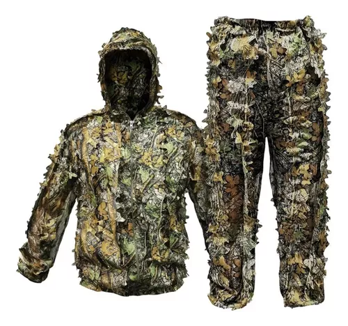 Roupa Camuflada Sniper Ghillie 3d Até 1,70 Alt, Caça Airsoft