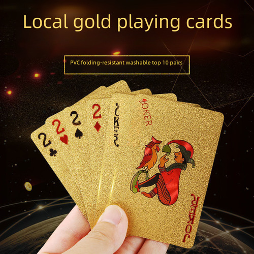 Gold Euro: Lujosas Cartas De Póquer Con Lámina Dorada, Durad