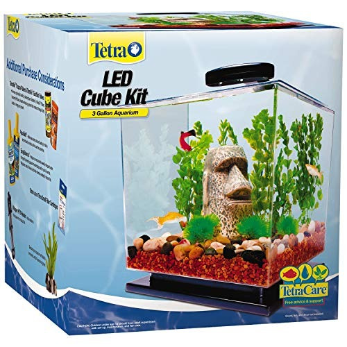 Led En Forma De Cubo De Acuario De 3 Galones Con Base