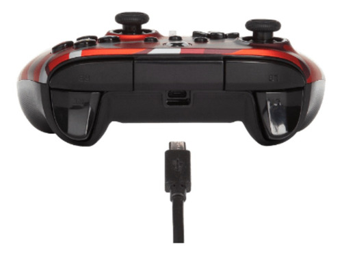 Joystick Acco Powera E. Wired For Xbox X|s Metallic Red Camo