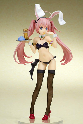Figura De Pvc A Escala 1/7 Quesq That Time I Got Reincarnated As A Slime: Milim Nava (estilo Bunny Girl), Multicolor