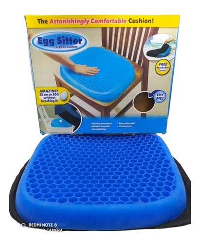 Asiento Cojín Gel Ortopédico Flexible, Confortable 100% Gel 