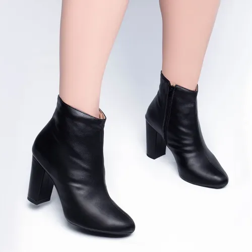 Botas cano curto salto alto grosso sales