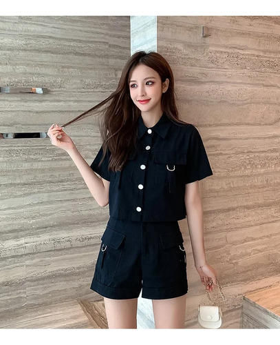 Conjunto De Ropa De Trabajo De Estilo Coreano Para Mujer: Ch