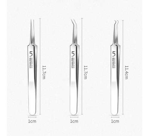 Pinzas Eliminadoras De Puntos Negros Ff Facial De Acero Inox