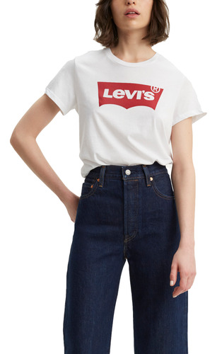 Polo Mujer Lisa Logo Batwing Blanco Levis 17369-0468