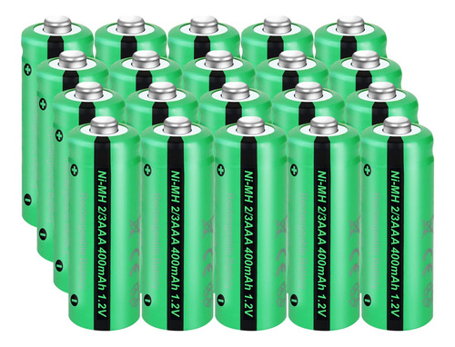 Pkcell Bateria Recargable Nimh De 1.2 V 400 Mah 2/3 Aaa Con