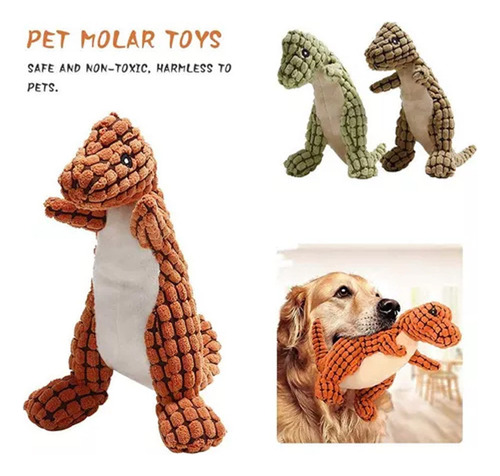 Cwa / Kit Dino Indestructible For Perros Con 3 Divertidos