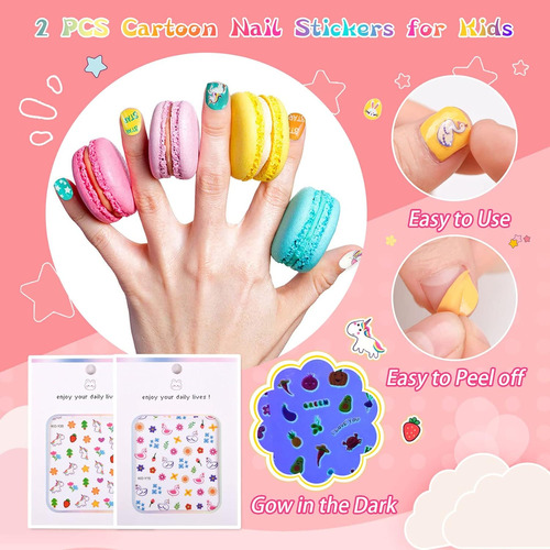 Esmalte De Uñas Para Niños, Mini Juego De Esmaltes De Uñas P