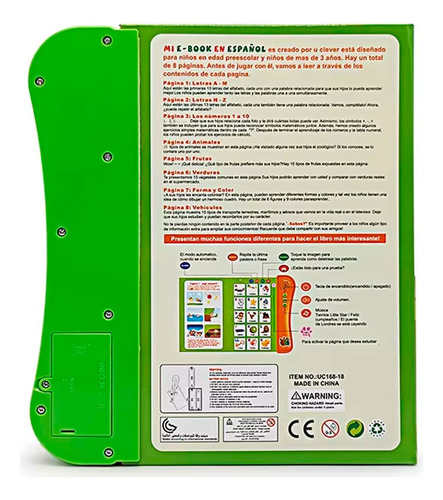Libro Con Sonido Interactivo Para Aprendizaje De Ingles 2vr9