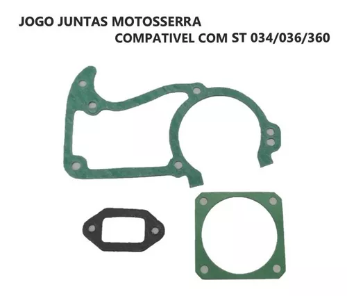 Jogo De Junta Motosserra Compativel Com Stihl 034 036 360
