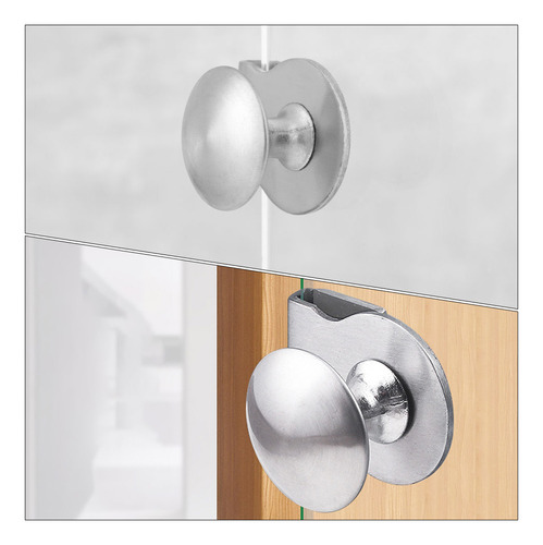 2 Manijas De Puerta De Vidrio, Abrazadera De Puerta De Vidri