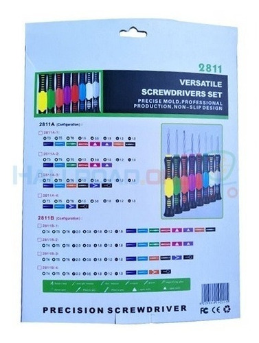 Imagem 5 de 5 de Kit Chaves De Precisão Com 16 Peças Para Conserto De Celular