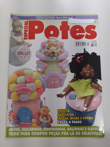 Revista Coleção Arte Fácil Biscuit Especial Potes  F203