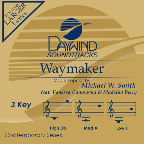 Cd: Waymaker [pista De Acompañamiento/interpretación]
