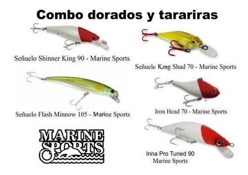 Combo Señuelos Para Tarariras Y Doradillos Marine Sports