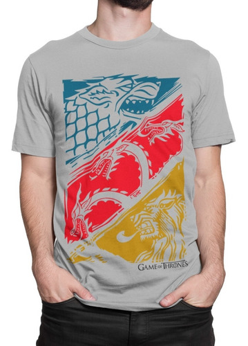 Camiseta Basica Game Of Thrones Casas De Westeros Unissex