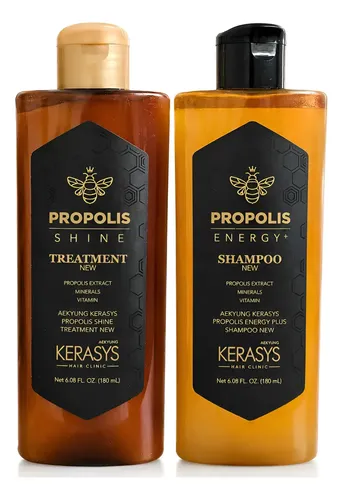 Kit Kerasys Propolis 180ml Shampoo + Tratamento Coreano